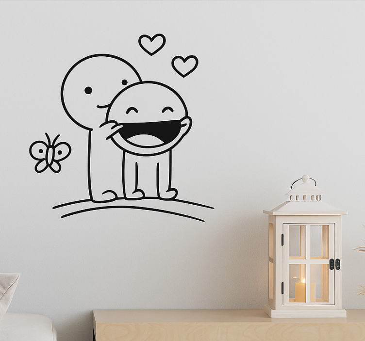 I can always make you smile wall decal for living room - TenStickers
