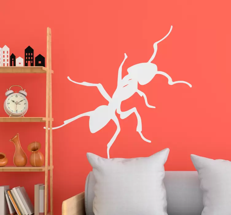 Insect sticker creative ant silhouette - TenStickers