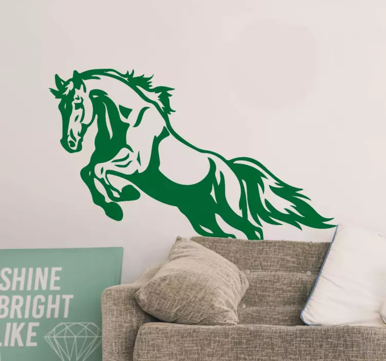 Leaping Horse Silhouette sticker - TenStickers
