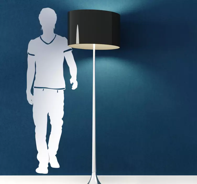 Man Silhouette Wall Sticker - TenStickers