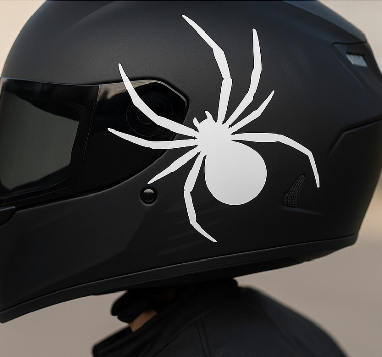Monocolor spider design motorcycle decals - TenStickers
