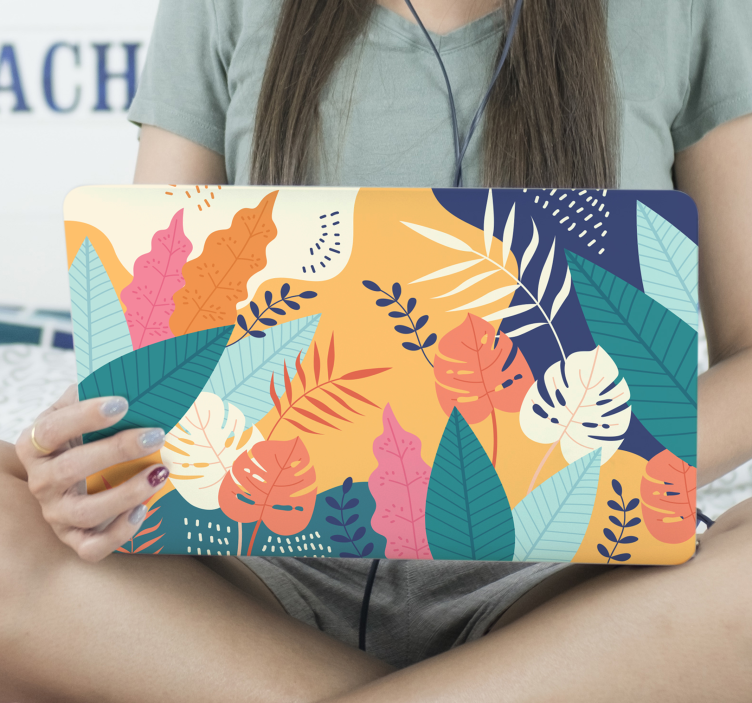 Monster plant laptop sticker - TenStickers