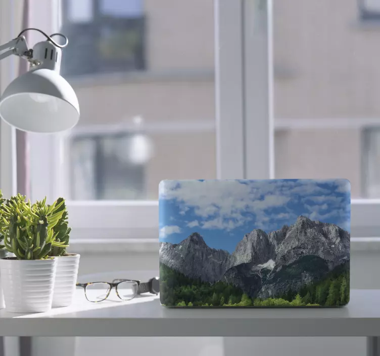 Mountainous Scenery View laptop skin - TenStickers