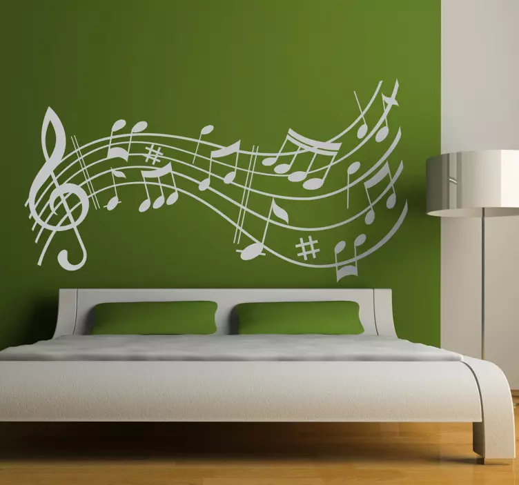 Musical Score Symphony Wall Sticker - TenStickers
