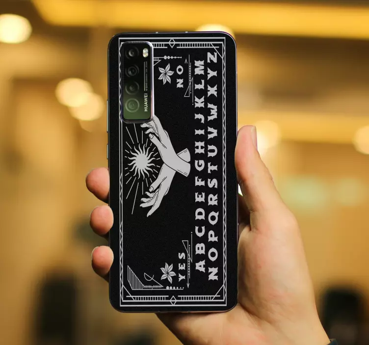 Mystical Ouija Board huawei sticker - TenStickers