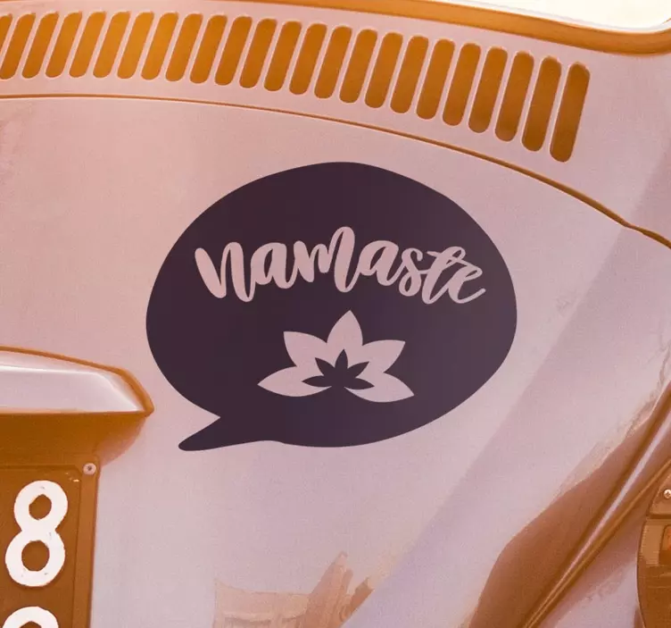 Namaste wall vinyl sticker - TenStickers