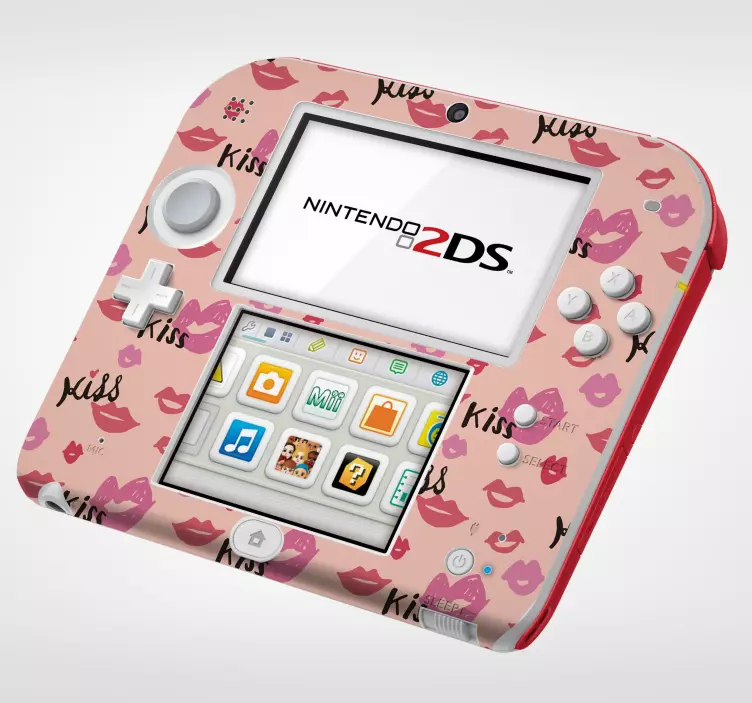 Nintendo sticker kiss-themed 2ds skin - TenStickers