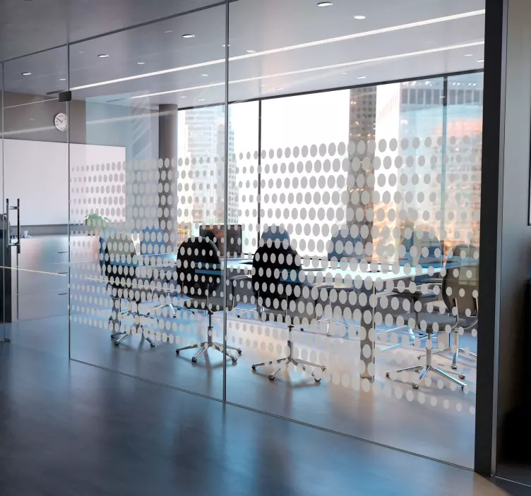 Office circle pattern sticker - TenStickers