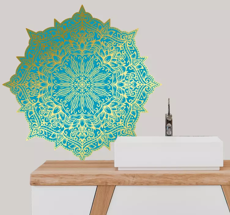 Ornate Mandala Design decoration wall sticker - TenStickers