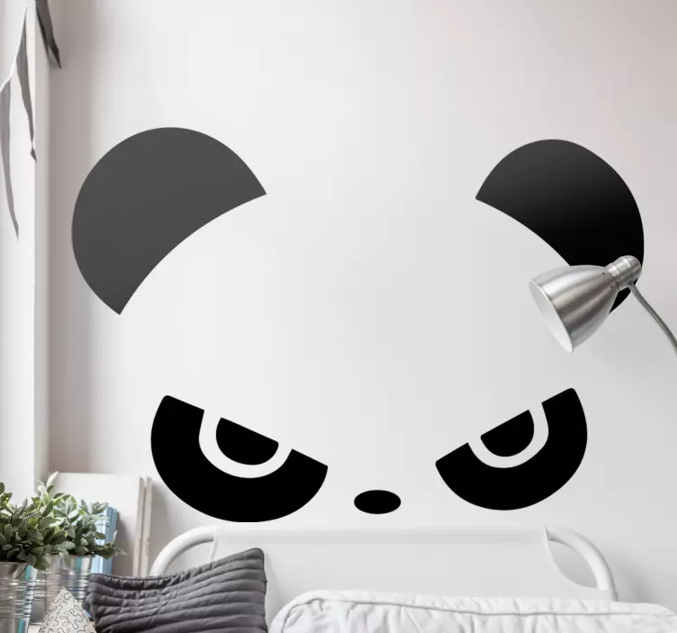 Panda Face Expression sticker - TenStickers