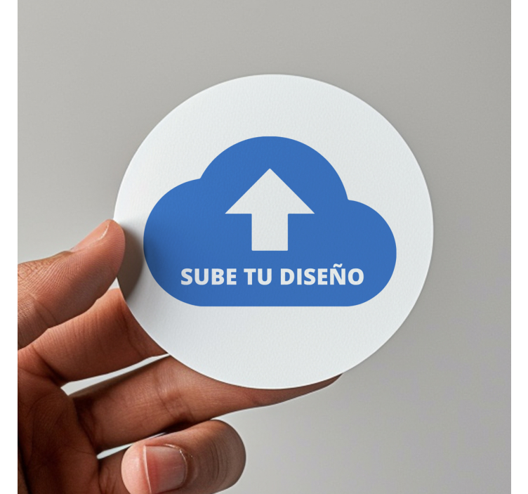 Custom print round sticker with logo - TenStickers
