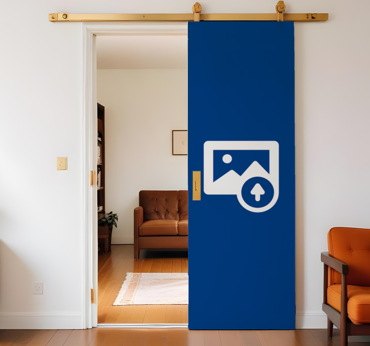 Personalized image door sticker - TenStickers