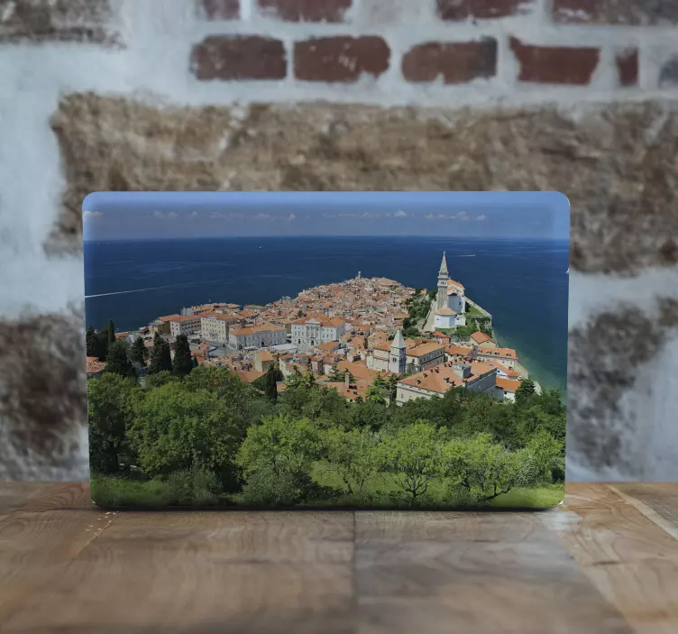 Piran Coastal View laptop skin - TenStickers