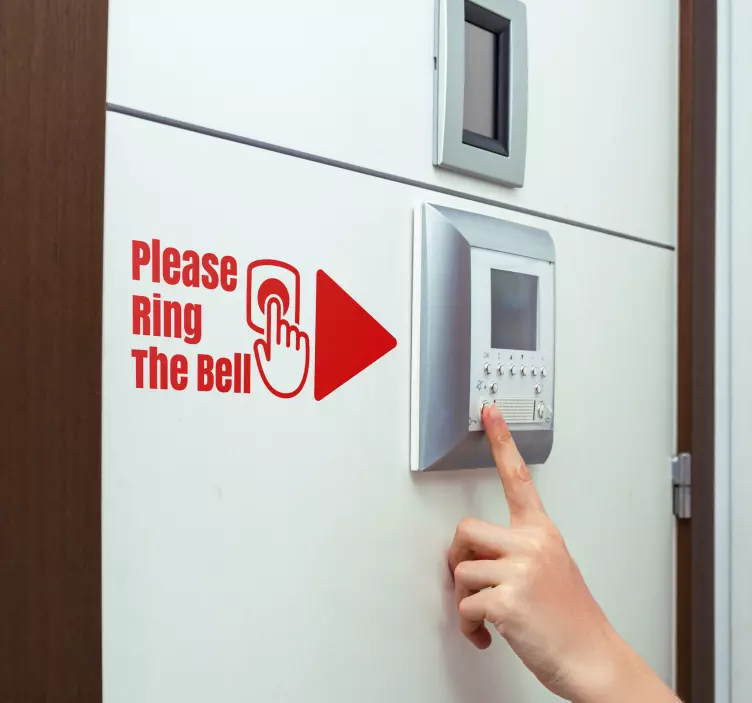 Please Ring the Bell Sticker Sign - TenStickers
