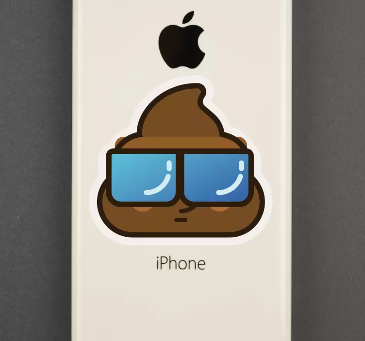 Poo Whatsapp iPhone Sticker - TenStickers