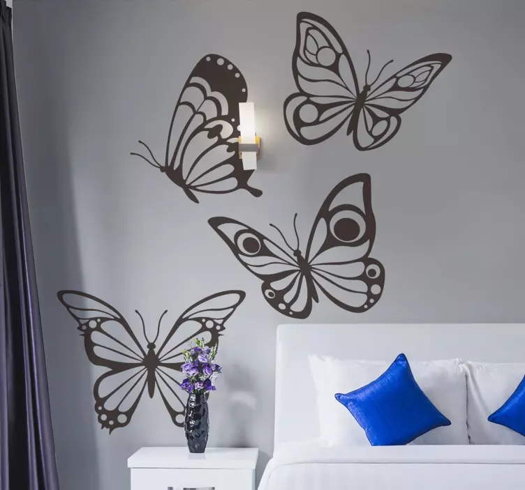 Pretty butterflies animal wall sticker - TenStickers