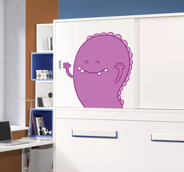 Purple Monster Kids Sticker - TenStickers