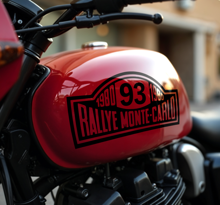 rally number Monte-Carlo motorcycle decals - TenStickers
