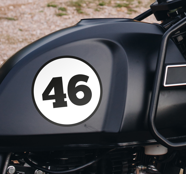 rally number motorcycle decals - TenStickers