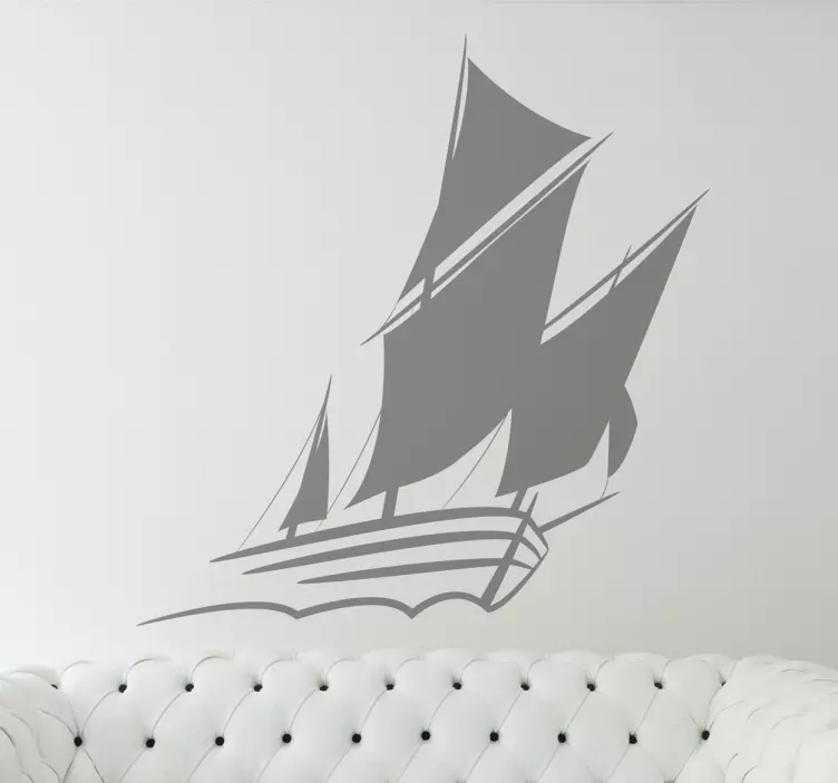 Sailboat Wall Sticker - TenStickers