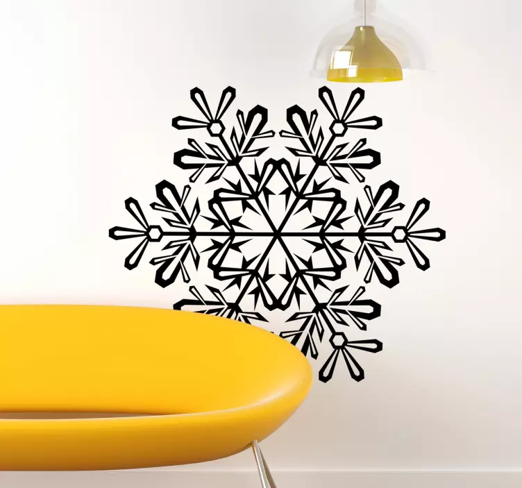 Snowflake Christmas Decal - TenStickers