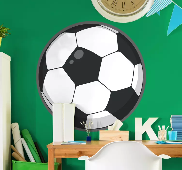 Soccer Ball Style football wall sticker - TenStickers
