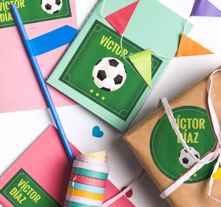 Soccer-Themed Celebration football wall sticker - TenStickers