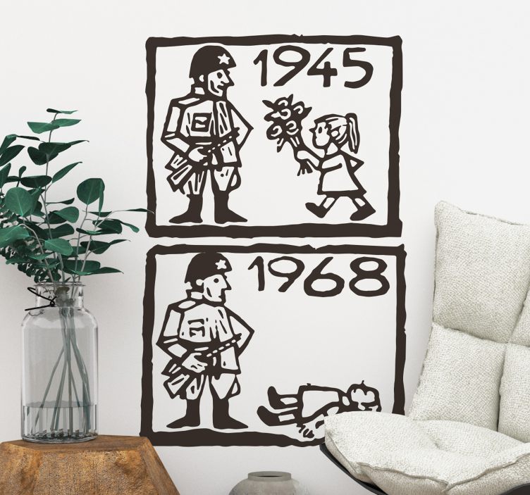 Soldier Historical Contrast wall sticker - TenStickers