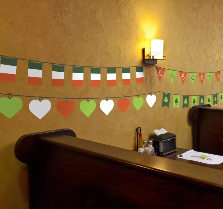 St. Patrick's Day Decor wall border sticker - TenStickers