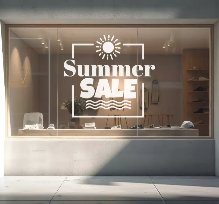 Summer Sale shop window sticker - TenStickers