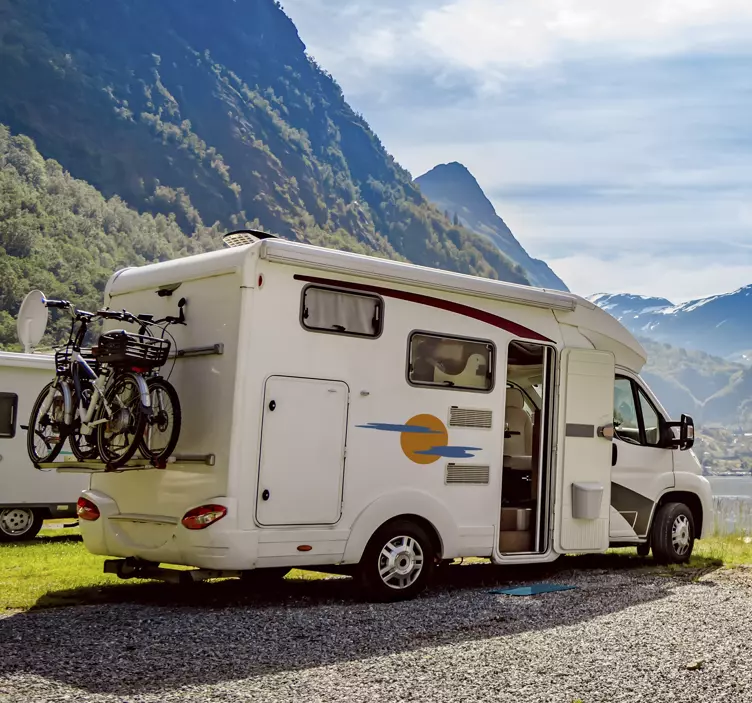 Vehicle sticker sun and clouds - TenStickers