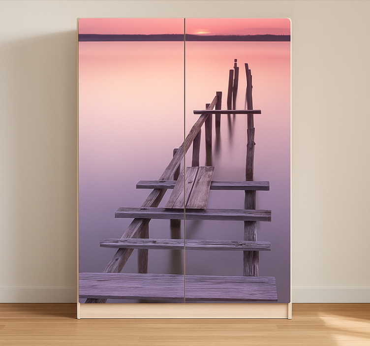 Sunset deck furniture sticker - TenStickers