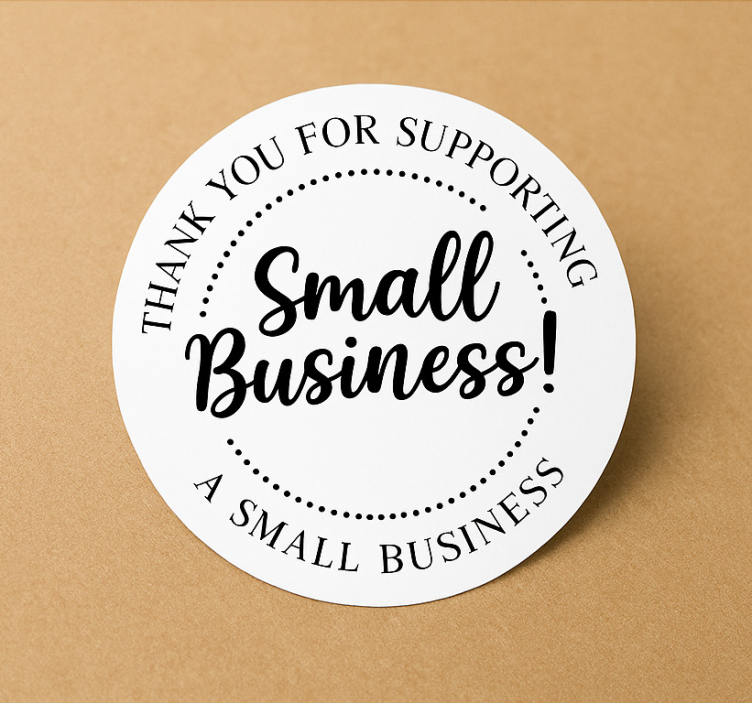 Supporting small business wall mural sticker - TenStickers