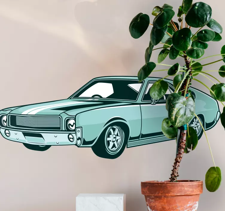 Timeless Retro Automobile car sticker - TenStickers