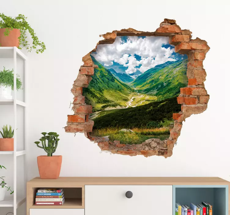 Trinket mountain  visual effects wall sticker - TenStickers