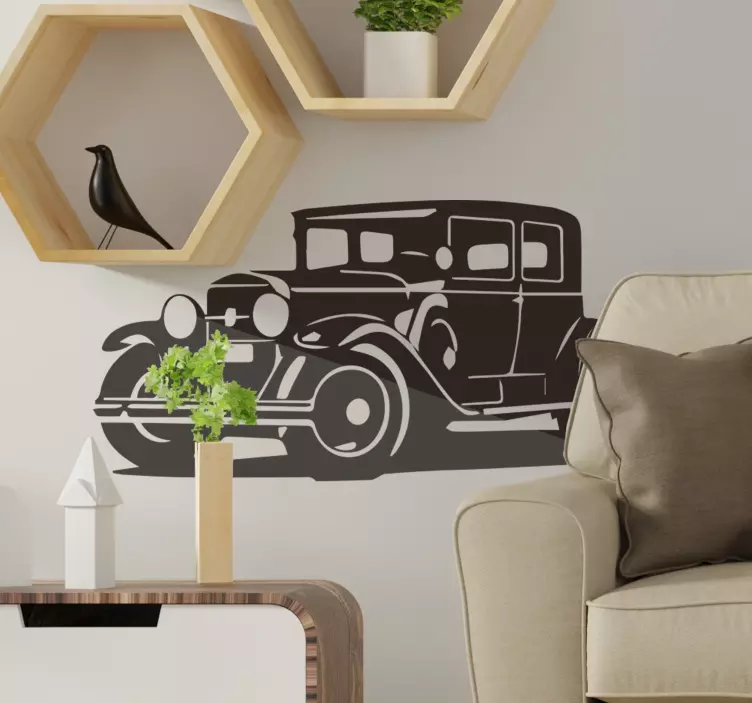Vehicle sticker classic vintage car - TenStickers