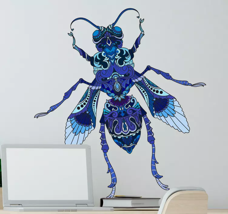 Vibrant Insect Illustration insect sticker - TenStickers
