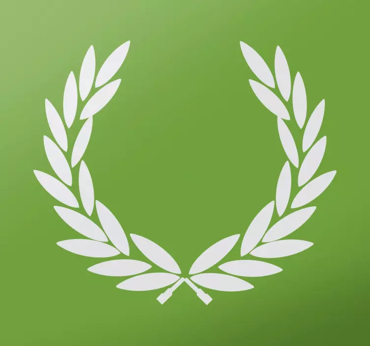Victory Laurel Wreath Decorative Sticker - TenStickers