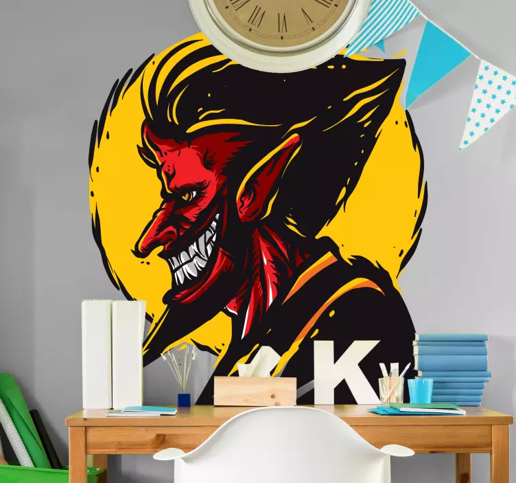 Villain Character Profile wall sticker - TenStickers