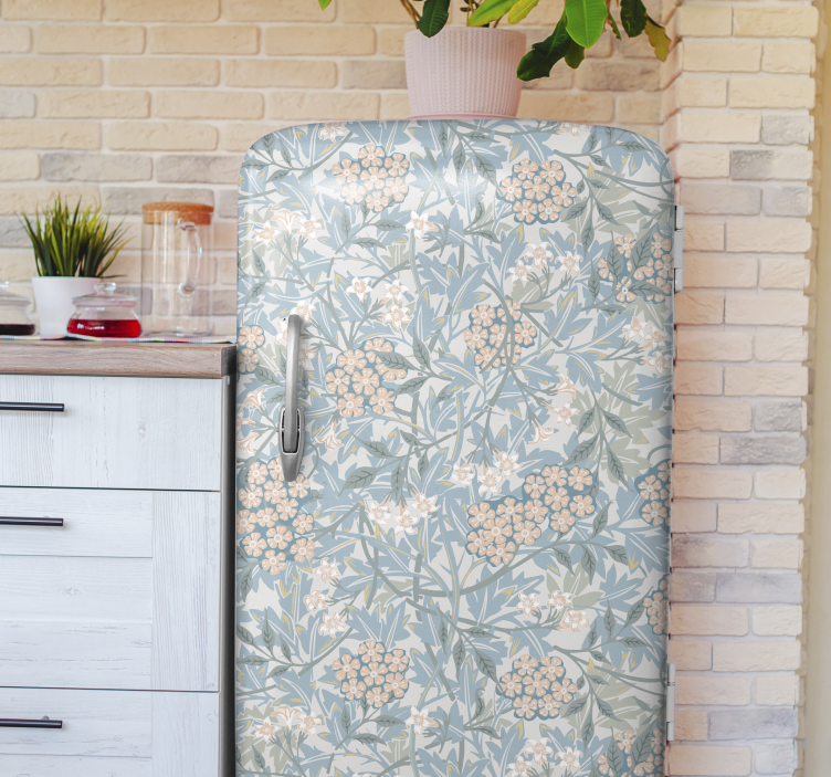 Vintage daisy flower fridge sticker - TenStickers