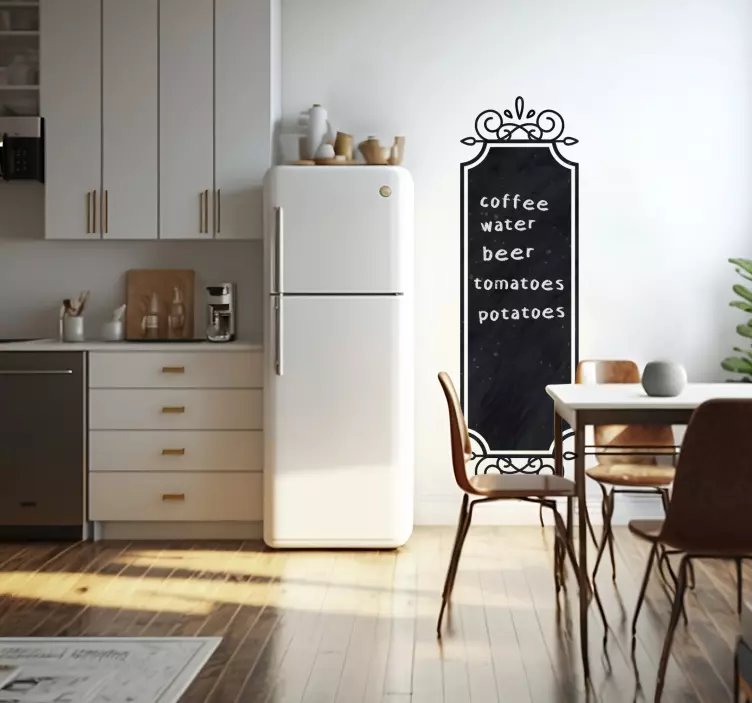 Vintage Frame Blackboard Wall Sticker - TenStickers