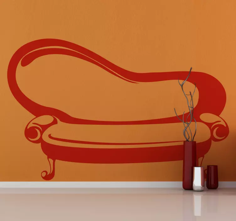 Vintage Sofa Wall Sticker - TenStickers