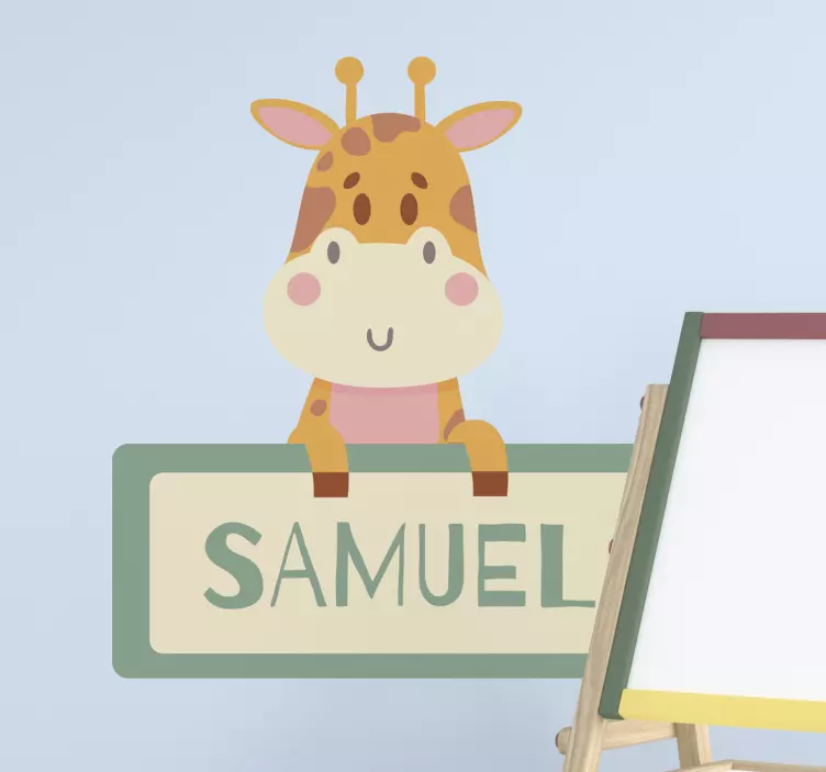 Wall sticker for kid adorable giraffe figure - TenStickers