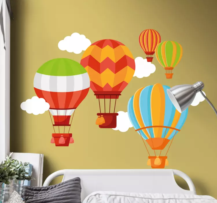 Wall sticker for kid inflatable airships - TenStickers