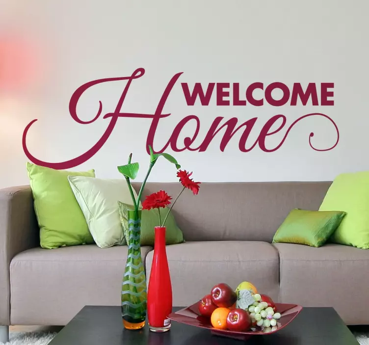 Welcome Home Wall Sticker - TenStickers