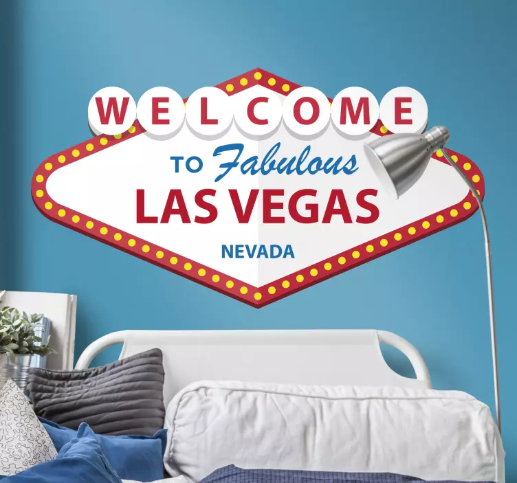 Welcome to Las Vegas Vinyl Sticker - TenStickers