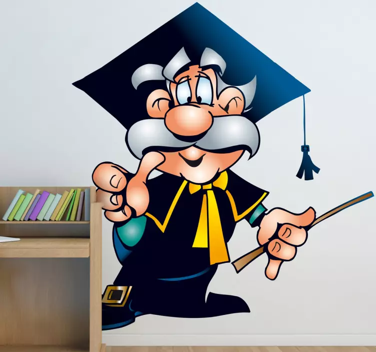 Wise Teacher Wall Sticker - TenStickers