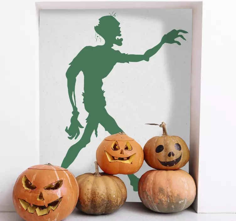 Zombie Silhouette Sticker - TenStickers