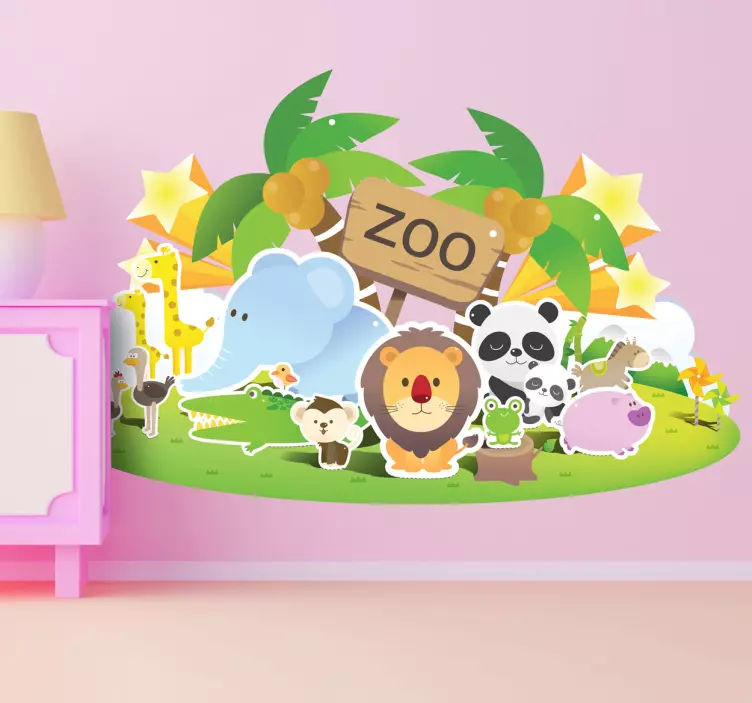 Zoo festival kids sticker - TenStickers