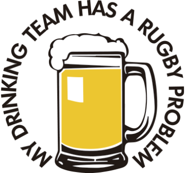 Rugby wall sticker drinking team rugby issue - TenStickers